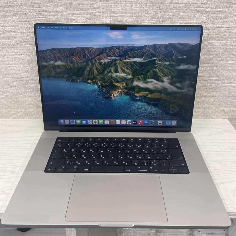 4964. Macbook Pro 2021 16" bạc chip M1Pro/16/512Gb new98 chu kỳ sạc 98 lần pin86% phụ kiện cáp sạc, giá 11man9